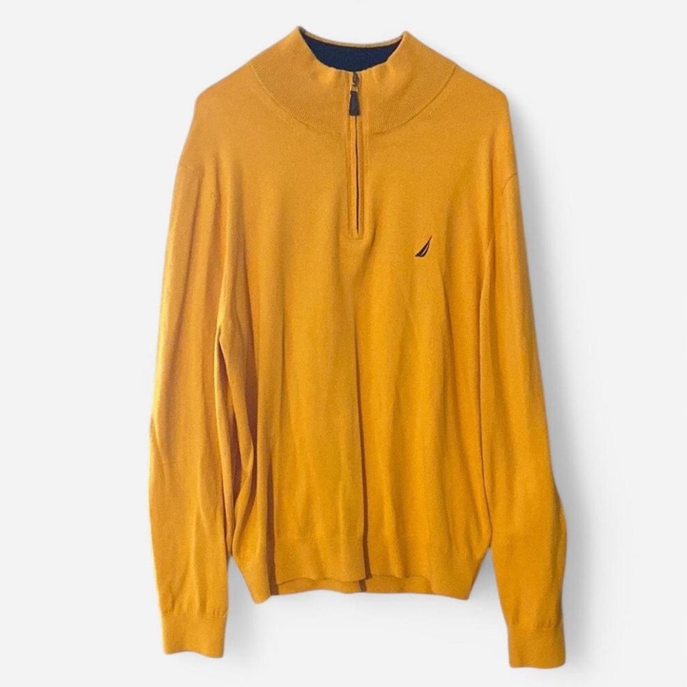 Vintage NavTech by Nautica Quarter Zip Logo Sweater